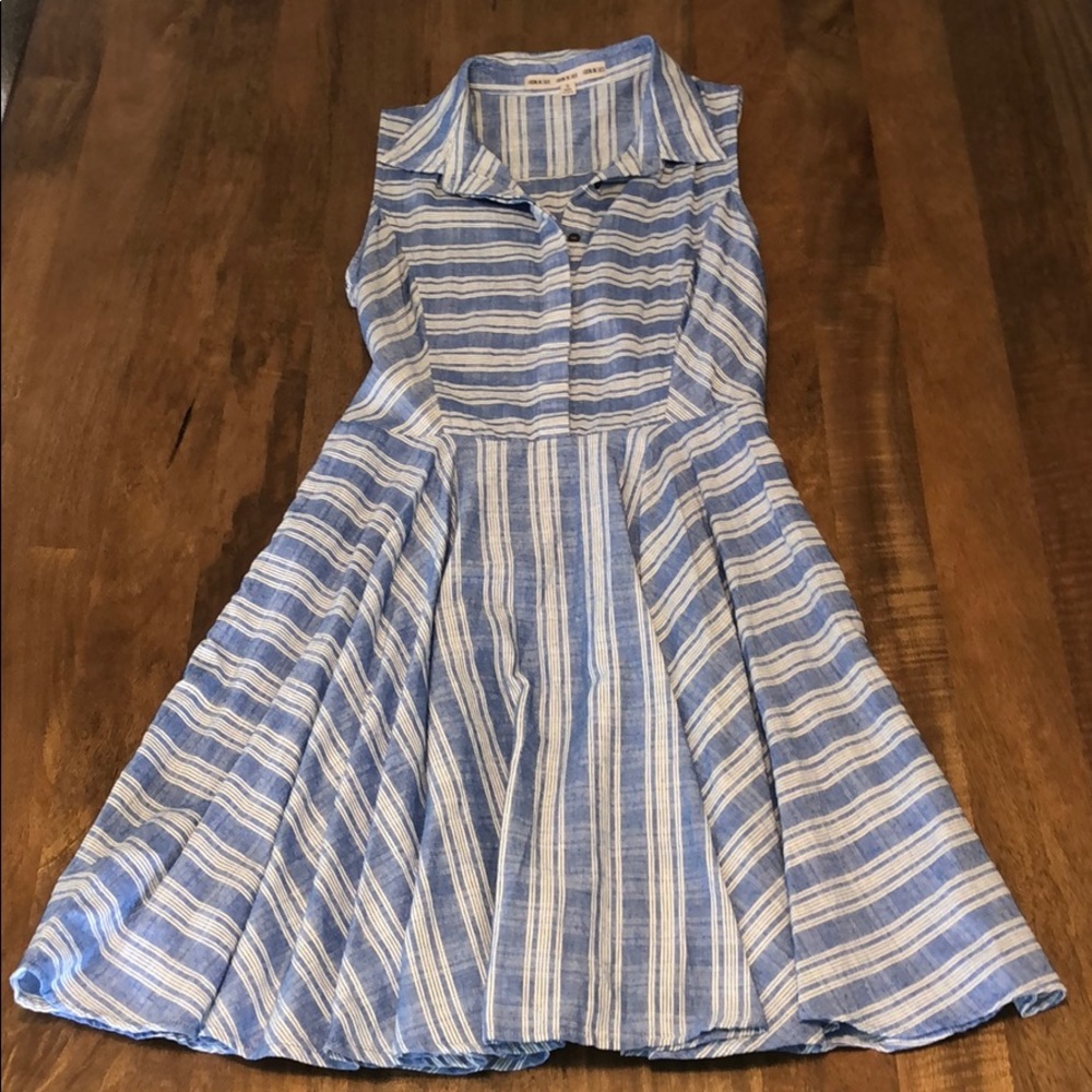 Blue stripe dress